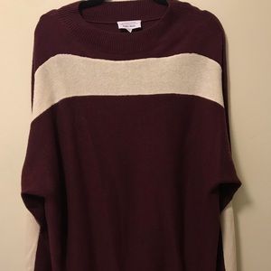 & OTHER STORIES Burgundy Oversized Sweater.